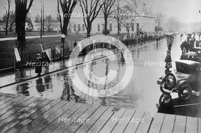 Woman Suffrage - Picket Parade, 1917. Creator: Harris & Ewing.