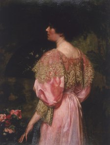 'The Rose-Coloured Gown (Miss Giles)', 1896. Artist: Charles HM Kerr