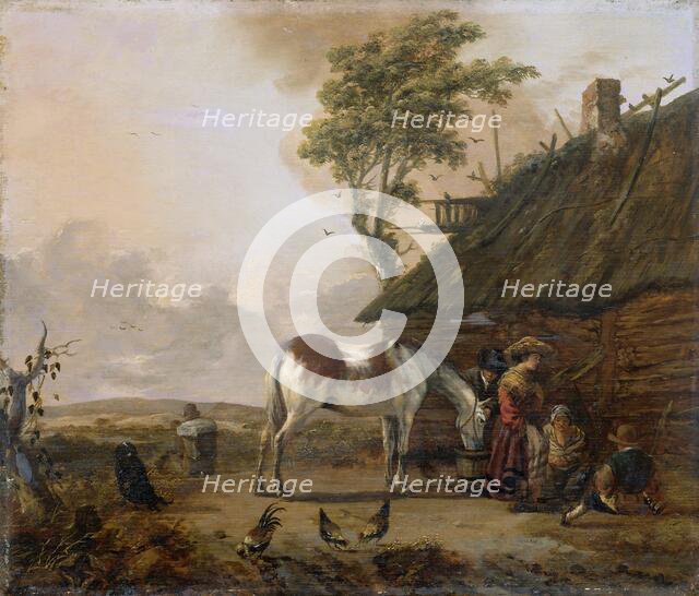 A Piebald Horse, 1655-1666. Creator: Jan Wouwerman.