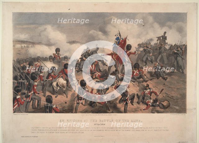 Scene from the Battle of the Alma on September 20, 1854, 1855. Artist: De Prades, Alfred F. (active 1844-1883)