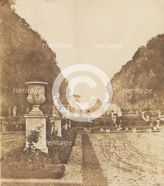 [Gardens of Saint-Cloud], before 1855. Creator: Henri Victor Regnault.