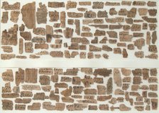 Papyri Fragments, Coptic, 7th century. Creator: Unknown.