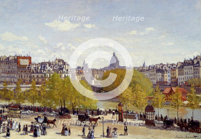 Quai du Louvre, ca 1867. Creator: Monet, Claude (1840-1926).