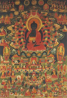 The Medicine Buddha, 18th century. Creator: Tibetan culture.