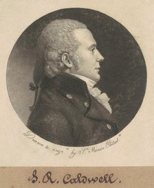 John Edwards Caldwell, 1799. Creator: Charles Balthazar Julien Févret de Saint-Mémin.