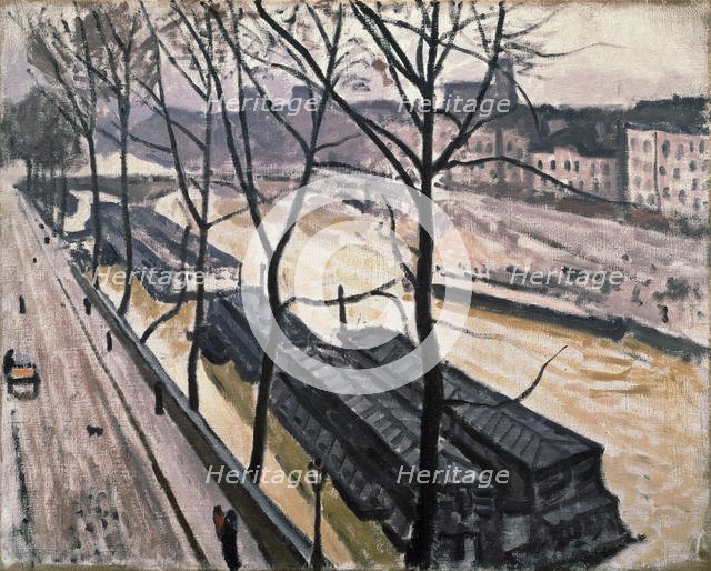 'Paris in winter. Quai Bourbon', 1907.  Artist: Albert Marquet