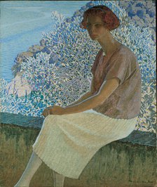Calma argentea. Portrait of Alma Fidora, 1922. Creator: Guerello, Domenico (1891-1931).