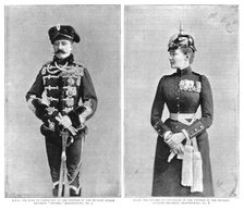 ''The Duke and Duchess of Connaught in Prussian Military Uniforms', 1890. Creator: Unknown.