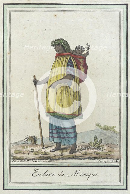 Costumes de Différents Pays, 'Esclave du Mexique', c1797. Creators: Jacques Grasset de Saint-Sauveur, LF Labrousse.