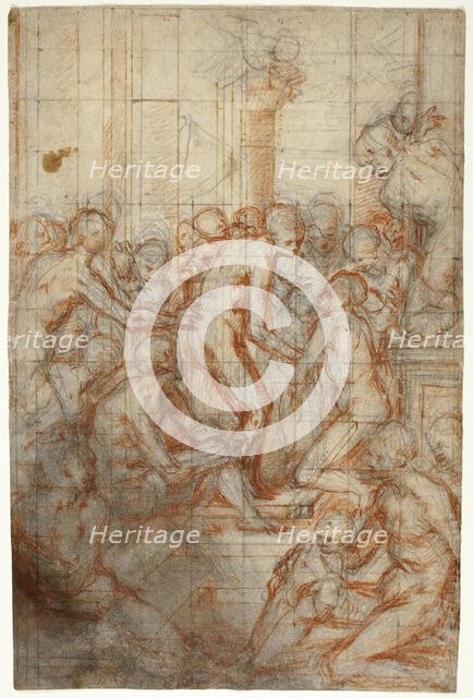 Study for the Purification of the Virgin, c. 1577. Creator: Giovanni Battista Naldini.