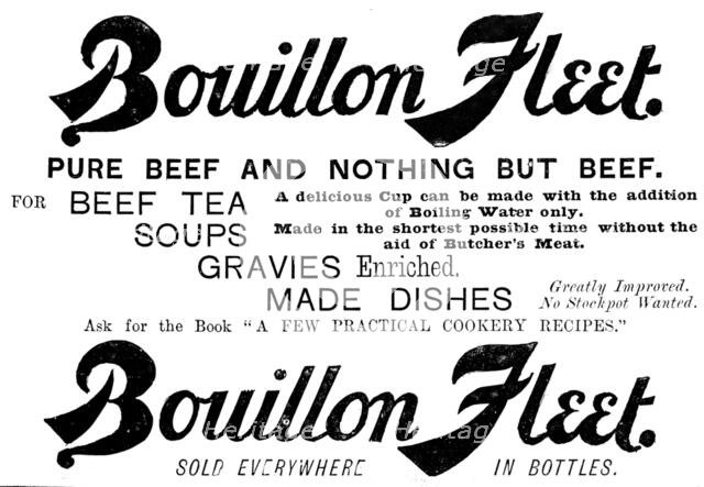 Advertisement for Bouillon Fleet, 1890. Creator: Unknown.