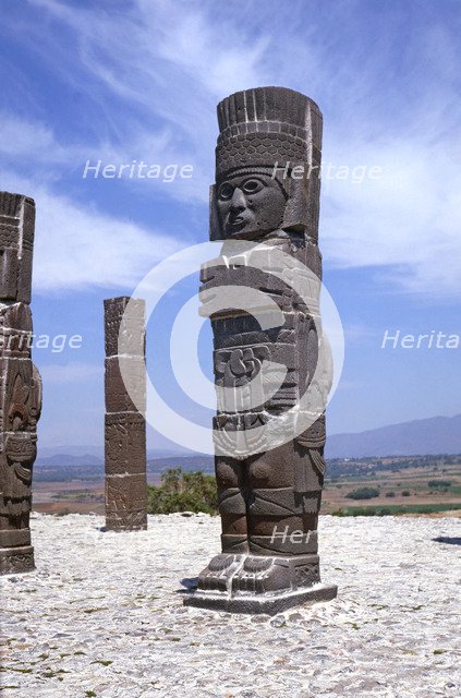 Tula, religious civic center of the Toltec culture founded around 900 BC. JC, under the name Toll…