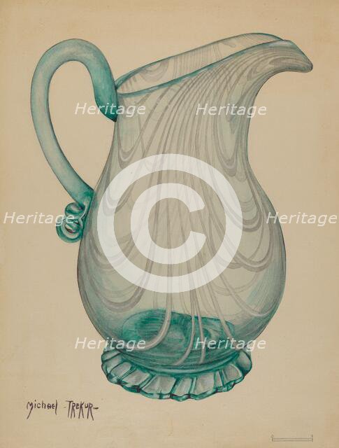 Pitcher, c. 1936. Creator: Michael Trekur.