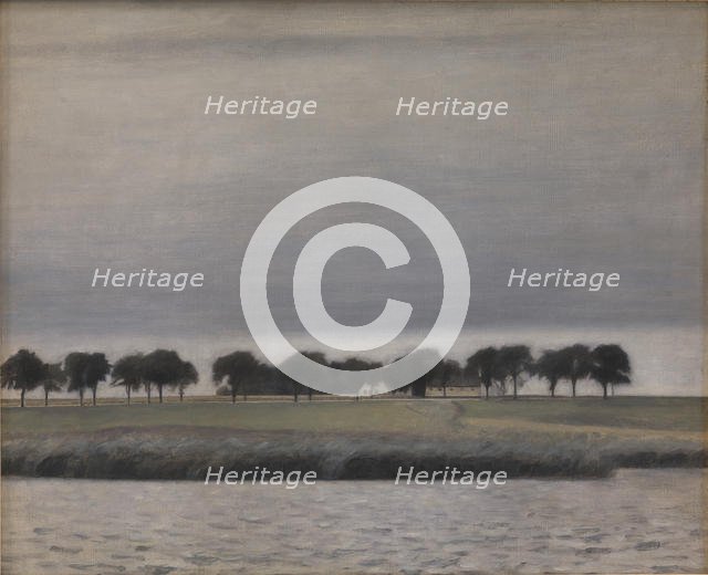 Forstudie til "Solregn. Gentofte Sø", 1903. Creator: Hammershøi, Vilhelm (1864-1916).