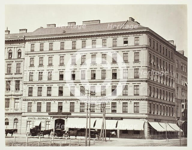 Franz-Josef-Quai No. 13, Zinshaus des Herrn Grafen Anton von Pergen, 1860s. Creator: Unknown.