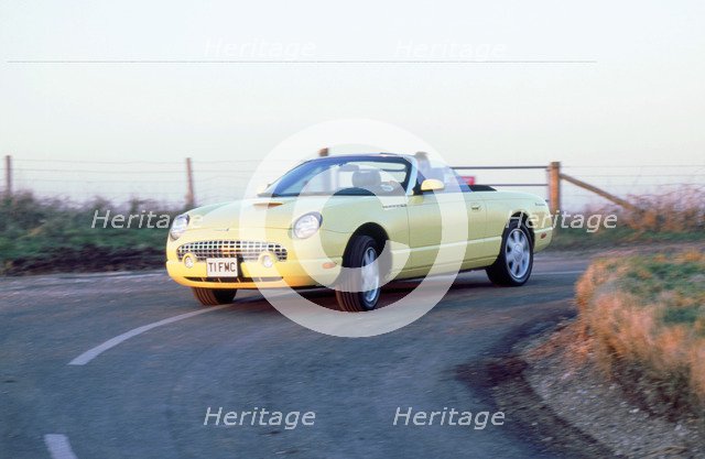 2002 Ford Thunderbird convertible. Artist: Unknown.