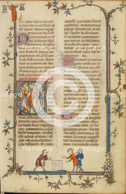 Initial C: The Massacre of the Innocents; Breviary, about 1320-1325. Creator: Unknown.