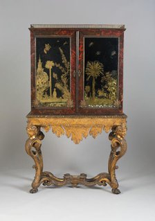 Cabinet on Stand, Netherlands, Late 17th century. Creator: Unknown.