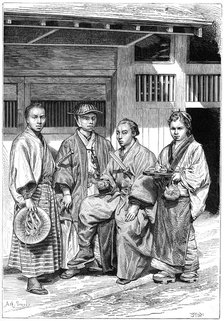 Citizens of Tokyo, Japan, 1895. Artist: Unknown