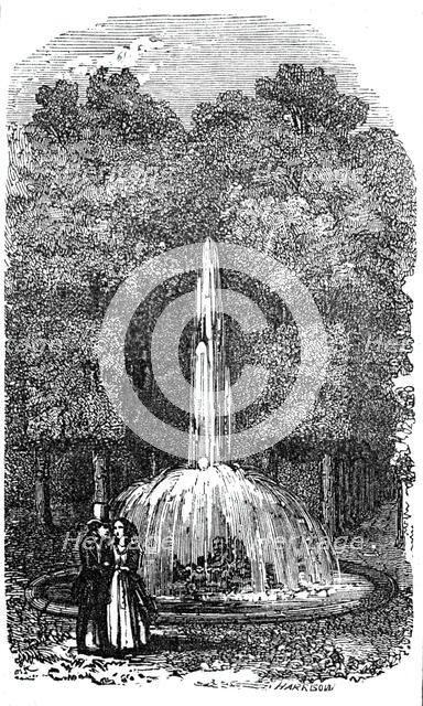 Fountain at Versailles, 1844. Creator: Unknown.