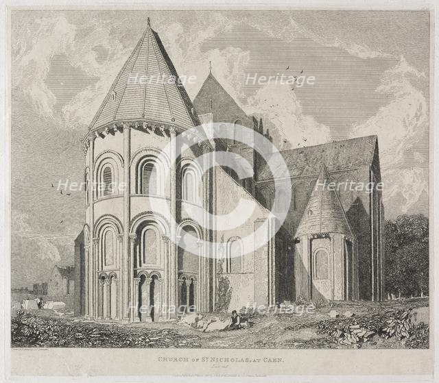 Church of St. Nicholas, at Caen. Creator: John Sell Cotman (British, 1782-1842).