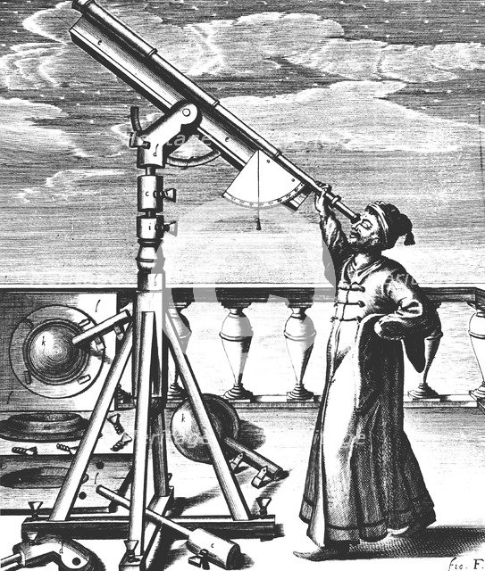 Johannes Hevelius, German astronomer, 1647. Artist: Unknown