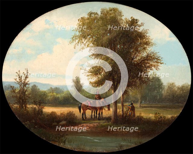 A Morning in Milk River Valley, c1870. Creator: John Mix Stanley.