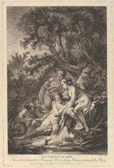 Les Nimphes au Bain (The Nymphs at the Bath), 18th century. Creator: Jean Ouvrier.