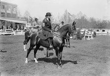Horse Shows - Mrs. O'Donnell, Mounted, 1914. Creator: Harris & Ewing.