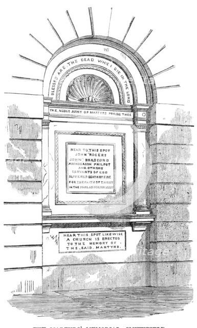 The Martyrs' Memorial, Smithfield, 1870. Creator: Unknown.