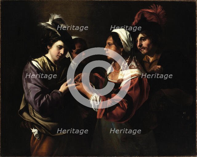 The Fortune Teller, c.between 1616 and 1617. Creator: Bartolomeo Manfredi.