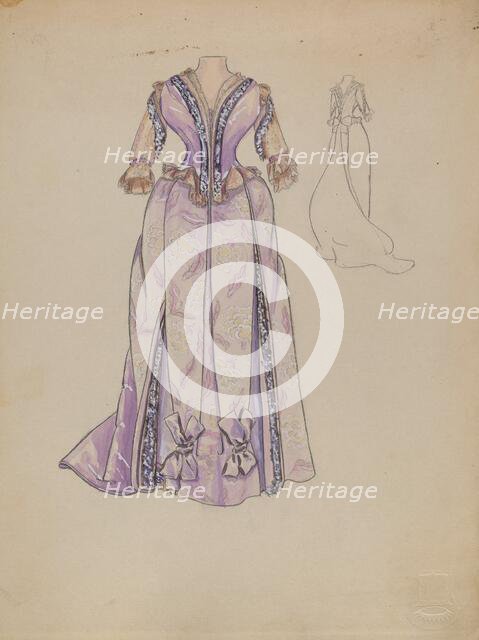 Dress, 1935/1942. Creator: Jean Gordon.