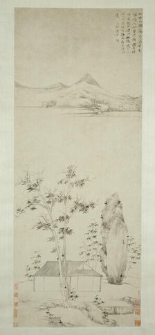 Poetic Thoughts in a Forest Pavilion, Early Ming dynasty (1368-1644), c. 1371 . Creator: Ni Zan.