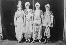 In costume: Ruth Deming, Helen Watson, Dorothy Thurston, Kathleen Dunn, between c1915 and c1920. Creator: Bain News Service.