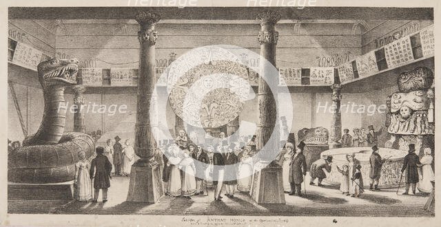 Exhibition of Antient [sic] Mexico at the Egyptian Hall, Piccadilly, c1824.  Creator: Unknown.