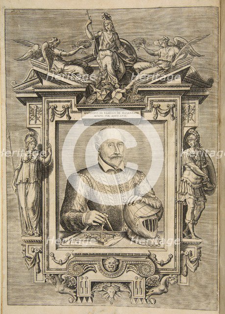 Frontispiece, from Le Diverse Et Artificiose Machine Del Capitano Agostino Ramelli, pub. 1588 (Engra Creator: French School (16th Century).