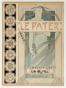 Cover Design for the illustrated edition Le Pater. Artist: Mucha, Alfons Marie (1860-1939)