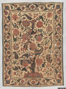 Bed Cover (Palampore), India, 18th century. Creator: Unknown.