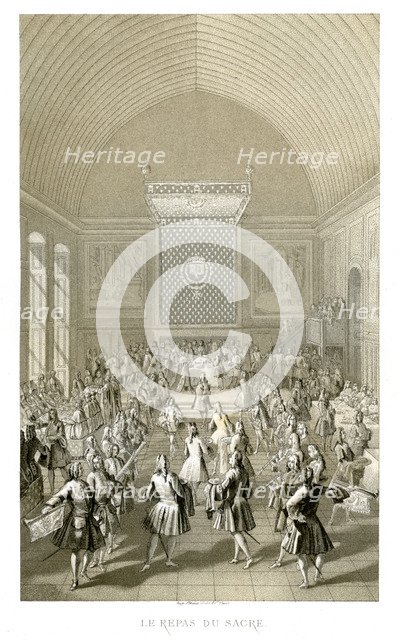 The Coronation Meal, 1715, (1885). Creator: Urrabieta.