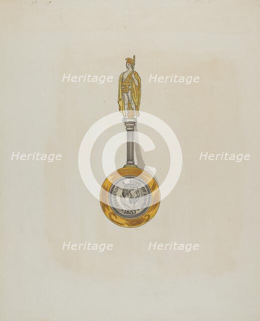 Souvenir Spoon, c. 1936. Creator: Ellen Duncan.