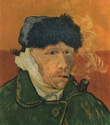 'Self-Portrait with Bandaged Ear and Pipe', February 1889', (1947).  Creator: Vincent van Gogh.