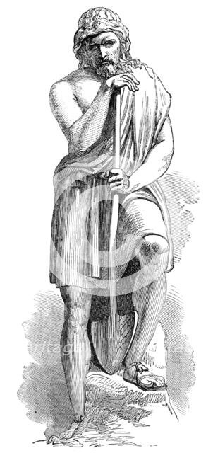 Statues for the Egyptian Hall in the Mansion House: "Timon" - by F. Thrupp, 1856.  Creator: Unknown.