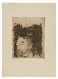Portrait of Stéphane Mallarmé, 1891, printed 1919. Creator: Paul Gauguin.