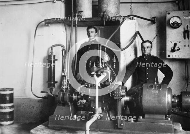 Bermocchi & his wireless "iconograph", between c1910 and c1915. Creator: Bain News Service.