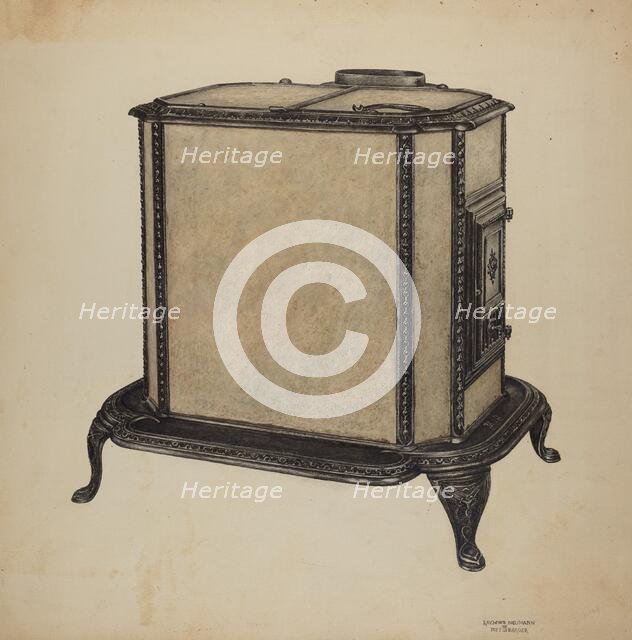 Soap Stone Stove, c. 1940. Creator: Raymond Neumann.