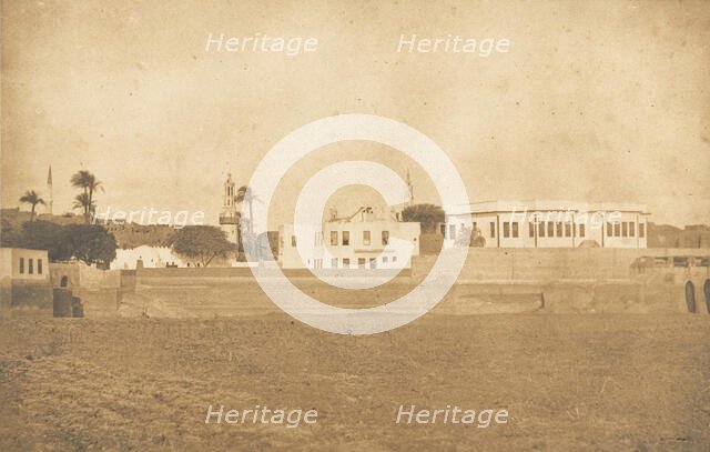 Vue de Syout - Palais du Pacha, 1850. Creator: Maxime du Camp.