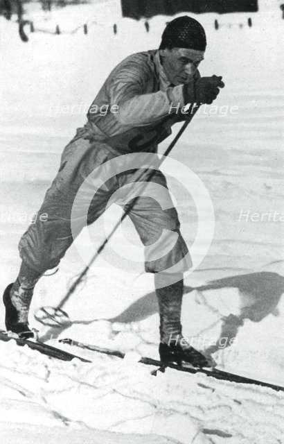 Oddbjorn Hagen, Norwegian cross-country skier, Winter Olympics, Garmisch-Partenkirchen, 1936. Artist: Unknown