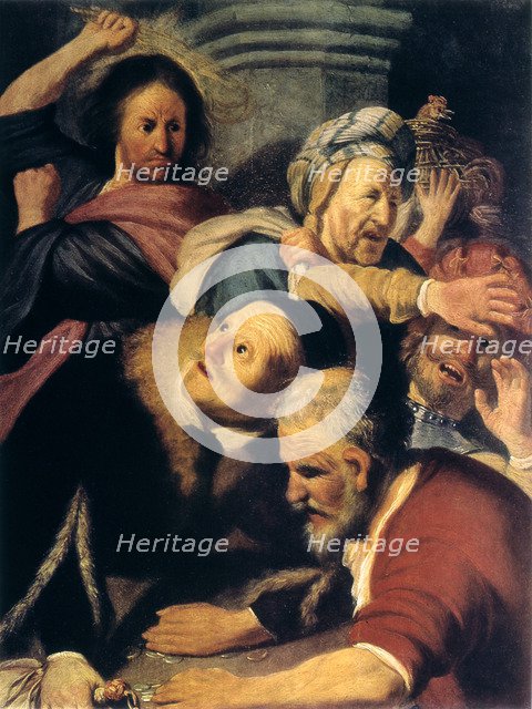 'Christ Drives the Money-Changers from the Temple', 1626. Artist: Rembrandt Harmensz van Rijn    