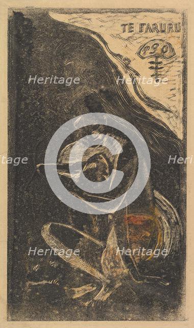 Here We Make Love (Te Faruru), from Fragrance (Noa Noa), 1893-94. Creator: Paul Gauguin.