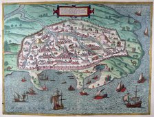 Map of Alexandria, Egypt, 17th century. Artist: Unknown